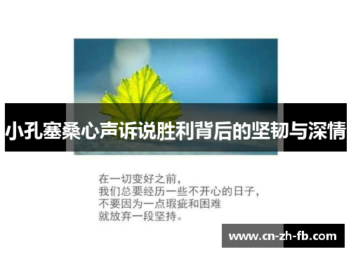 小孔塞桑心声诉说胜利背后的坚韧与深情