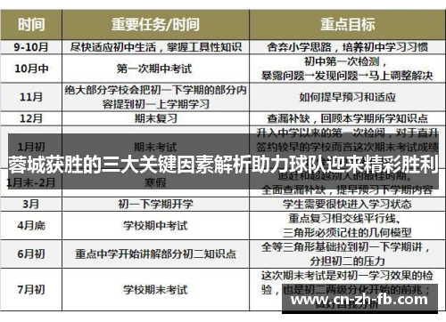 蓉城获胜的三大关键因素解析助力球队迎来精彩胜利