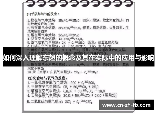 如何深入理解东超的概念及其在实际中的应用与影响