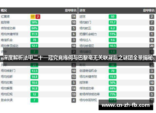 深度解析法甲二十一冠究竟缘何与巴黎毫无关联背后之谜团全景揭秘